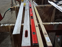 3x waterpas met 2x afrijlat - afbeelding 1 van  3