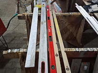 3x waterpas met 2x afrijlat - afbeelding 2 van  3