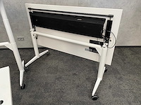 3x wilkahn timetable lift - verrijdbare zit-sta vergadertafel 150x75 - afbeelding 3 van  17