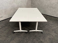 3x wilkahn timetable lift - verrijdbare zit-sta vergadertafel 150x75 - afbeelding 6 van  17