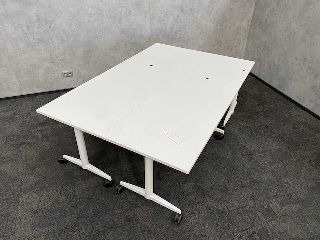 3x wilkahn timetable lift - verrijdbare zit-sta vergadertafel 150x75 - afbeelding 7 van  17