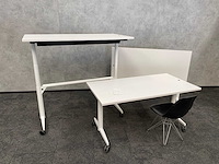 3x wilkahn timetable lift - verrijdbare zit-sta vergadertafel 150x75 - afbeelding 9 van  17