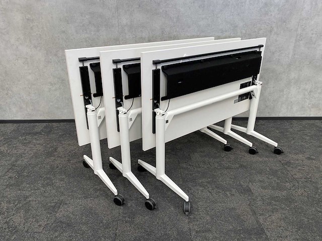 3x wilkahn timetable lift - verrijdbare zit-sta vergadertafel 150x75 - afbeelding 1 van  17