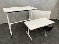 3x wilkahn timetable lift - verrijdbare zit-sta vergadertafel 150x75 - afbeelding 10 van  17