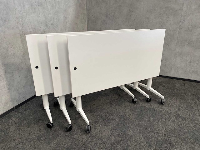 3x wilkahn timetable lift - verrijdbare zit-sta vergadertafel 150x75 - afbeelding 12 van  17