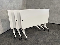 3x wilkahn timetable lift - verrijdbare zit-sta vergadertafel 150x75 - afbeelding 12 van  17