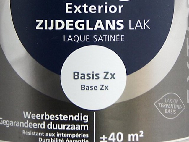 3x zijdeglans lak 2,5 liter histor, exterior, basis zx - afbeelding 2 van  2
