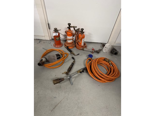 3x zinkbrander, met diverse toebehoren - afbeelding 1 van  7