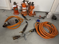 3x zinkbrander, met diverse toebehoren - afbeelding 1 van  7