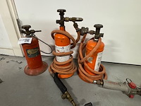 3x zinkbrander, met diverse toebehoren - afbeelding 6 van  7
