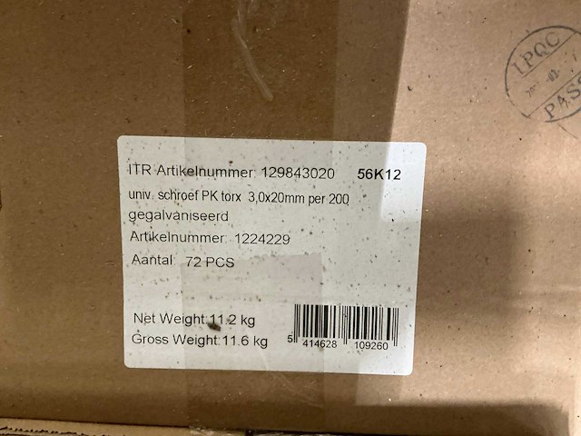 3x20mm universele schroef (720x) - afbeelding 3 van  3