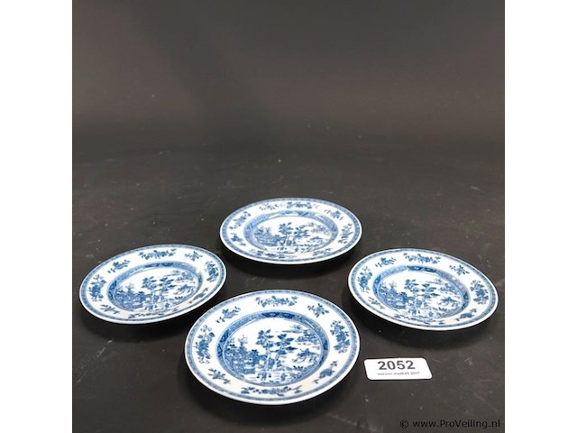 4 antieke chinese schotels - afbeelding 1 van  5