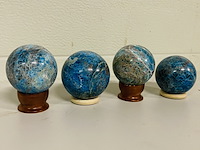 4 apatiet bollen blauw - afbeelding 1 van  4