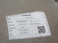 4 autolaadkabels / koppelkabels gbac - type 2. 6m 5x6mm2. - afbeelding 2 van  3