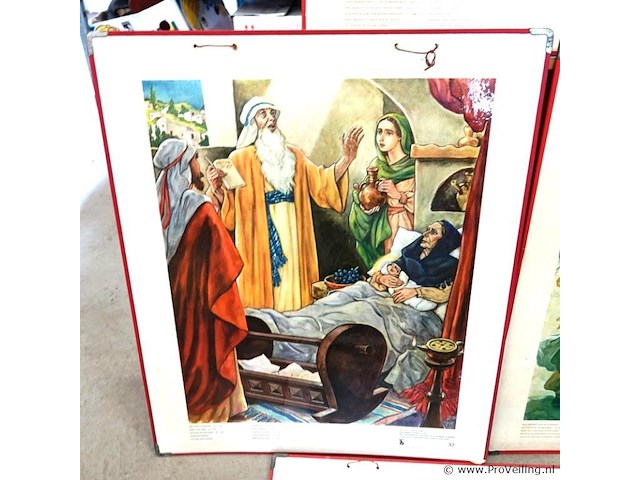 4 bellarminus bijbelplaten uit de jaren 50 - afbeelding 3 van  5