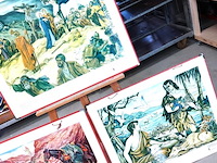 4 bellarminus bijbelplaten uit de jaren 50 - afbeelding 3 van  5