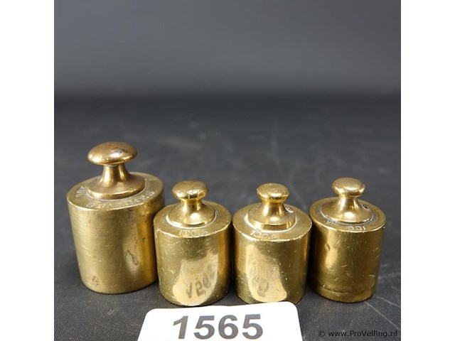4 bronzen gewichten - afbeelding 1 van  5