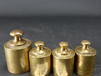 4 bronzen gewichten