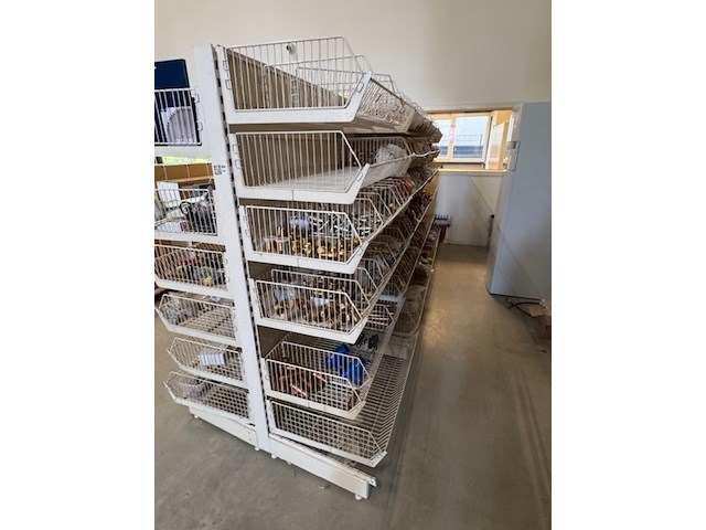 4 delen gondela stelling, crèmekleurig - afbeelding 2 van  3