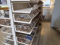 4 delen gondela stelling, crèmekleurig - afbeelding 2 van  3