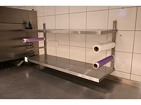 4-delige rvs wandschap