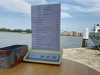 4-delige terrasbank met tafel en singcall service menukaarthouder - afbeelding 5 van  14