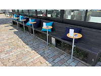4-delige terrasbank met tafel en singcall service menukaarthouder - afbeelding 9 van  14