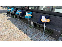 4-delige terrasbank met tafel en singcall service menukaarthouder - afbeelding 10 van  14