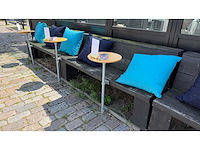 4-delige terrasbank met tafel en singcall service menukaarthouder - afbeelding 12 van  14