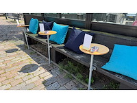 4-delige terrasbank met tafel en singcall service menukaarthouder - afbeelding 13 van  14