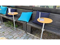 4-delige terrasbank met tafel en singcall service menukaarthouder - afbeelding 14 van  14
