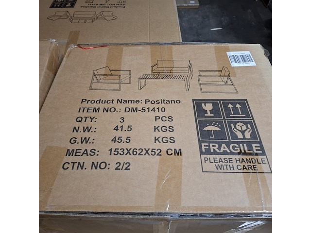 4-delige tuinmeubelset, furniqs, positano - afbeelding 6 van  15