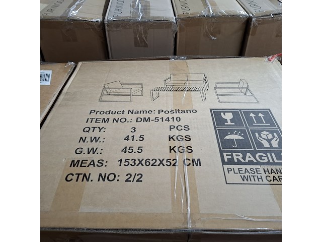 4-delige tuinmeubelset, furniqs, positano - afbeelding 6 van  15