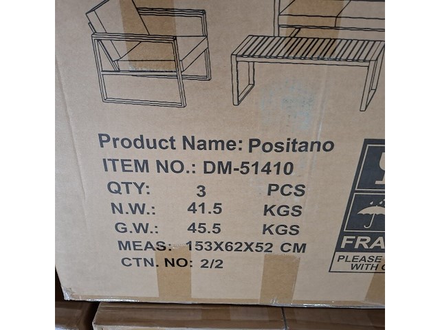 4-delige tuinmeubelset, furniqs, positano - afbeelding 6 van  15