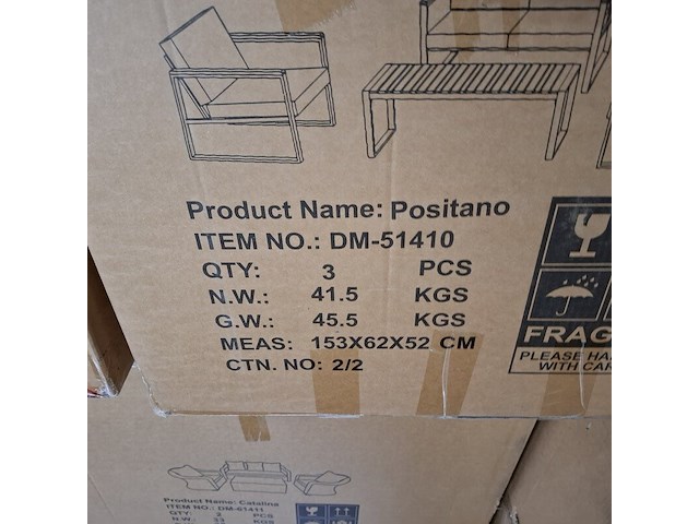 4-delige tuinmeubelset, furniqs, positano - afbeelding 6 van  15