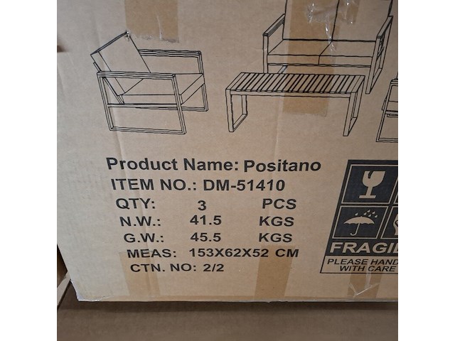 4-delige tuinmeubelset, furniqs, positano - afbeelding 6 van  15