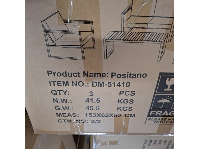 4-delige tuinmeubelset, furniqs, positano - afbeelding 6 van  15