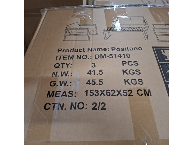 4-delige tuinmeubelset, furniqs, positano - afbeelding 6 van  15