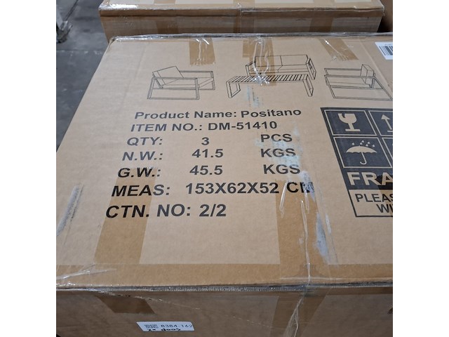 4-delige tuinmeubelset, furniqs, positano - afbeelding 6 van  15