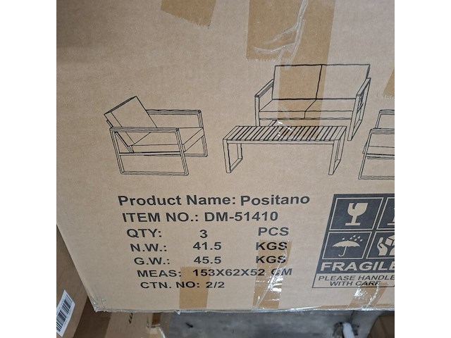 4-delige tuinmeubelset, furniqs, positano - afbeelding 6 van  15