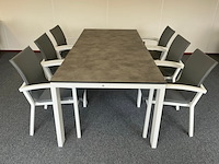 4 dining chair suns , anzio, mrg/light antraciet - afbeelding 1 van  7
