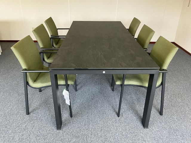 4 dining chair suns , anzio, mrg/light antraciet - afbeelding 1 van  8