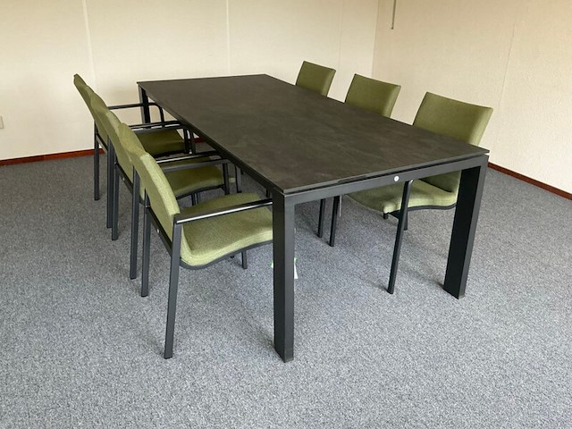 4 dining chair suns , anzio, mrg/light antraciet - afbeelding 3 van  8