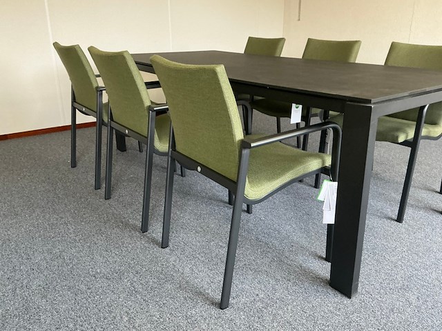 4 dining chair suns , anzio, mrg/light antraciet - afbeelding 4 van  8