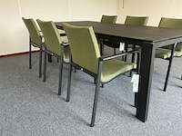 4 dining chair suns , anzio, mrg/light antraciet - afbeelding 4 van  8
