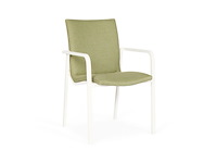 4 dining chair suns , felice, mw/teak - afbeelding 1 van  1