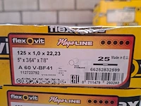 4 doos a 25 stuks doorslijpschijf flexovit, 125x1,0x22,23 - afbeelding 3 van  4