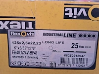 4 doos a 25 stuks doorslijpschijf flexovit, 125x2,5x22,23 - afbeelding 3 van  4