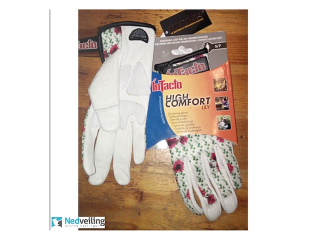 4 dozen kinder (tuin) handschoenen maat s en m ca 60 paar - afbeelding 3 van  5