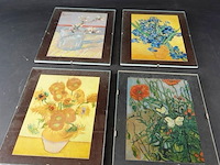 4 drukjes van gogh ingelijst - afbeelding 1 van  5